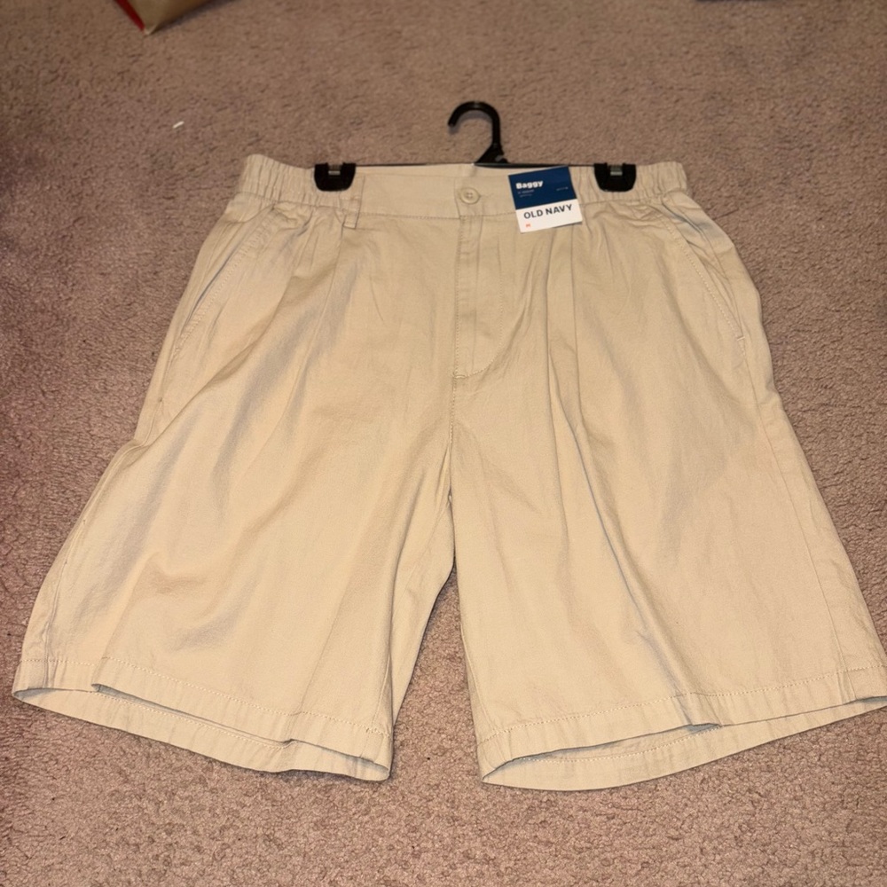Old Navy Men's Beige Flat Front Shorts